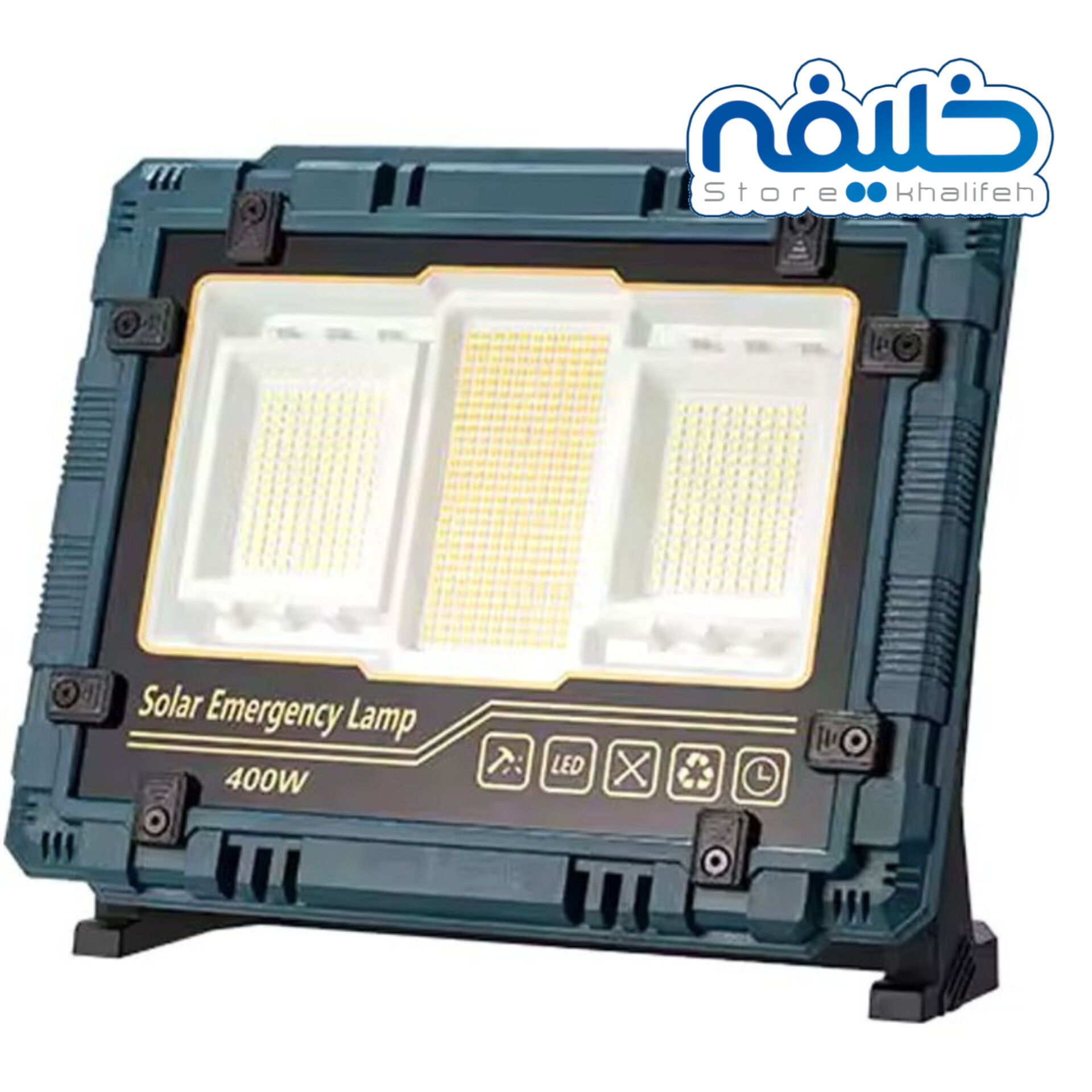 پروژکتور خورشیدی 400w پاوربانک دار مدلw8121-2